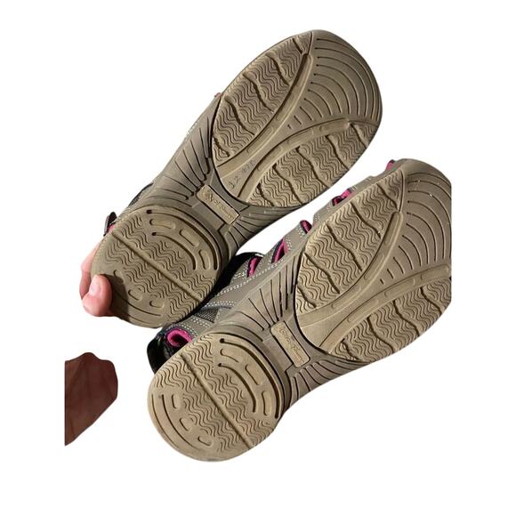 Eddie Bauer Marky Gorpcore Utility Hiking Sandal Pink Brown Closedtoe Watersport - Picture 4 of 6